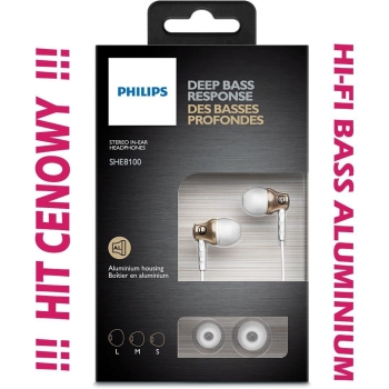 HIFI słuchawki douszne Philips 107dB neodym alum. [23130000820]